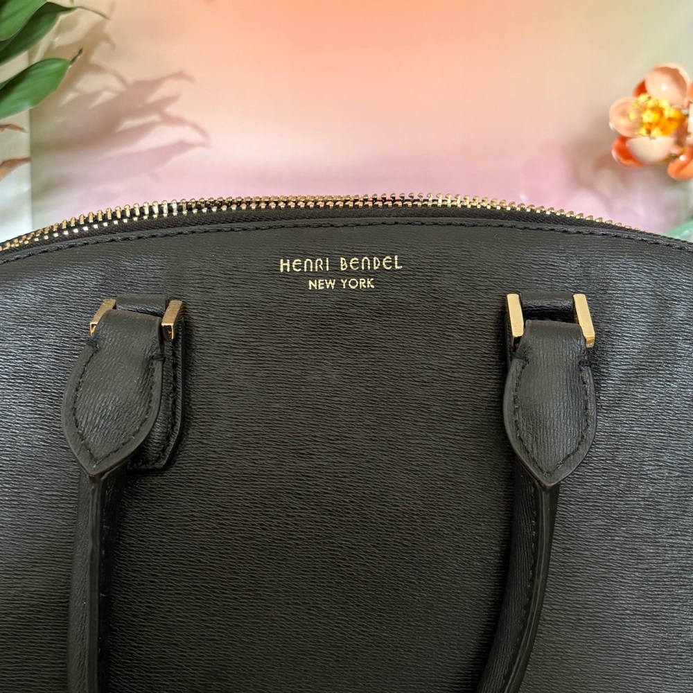 Henri Bendel Black Leather Handbag - Picture 3 of 6